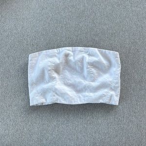 Aritzia babaton white cropped tube top